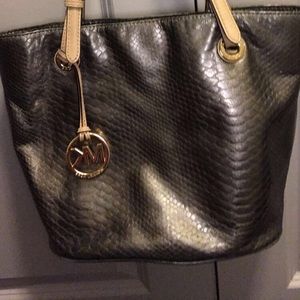 Michael Kors Tote Purse in Silver
